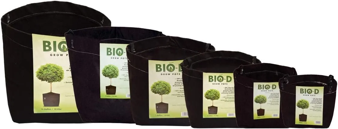 10 Gallon 3-Pack Biodegradable Fabric Plant Grow Bag Heavy Duty Environmentally Friendly