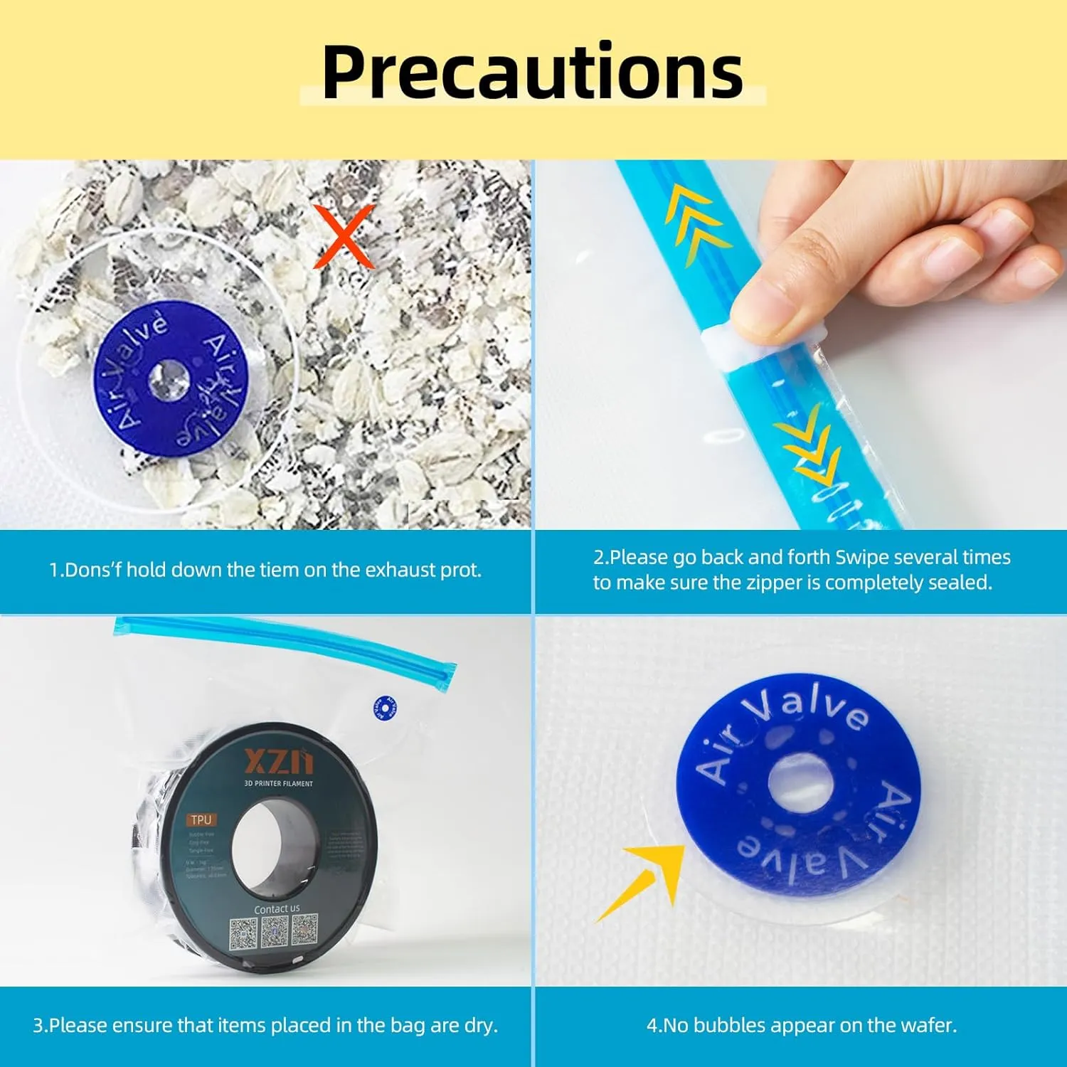 10 Pcs Filament Storage Bags Vacuum Sealed Kit with Electric Pump, 12.8"x14.8", 2Pcs Sealing Clip, 0.26mm Thick, Moisture/Dust Proof, Fit Most 0.25/0.5/1KG 3D Printer Filament