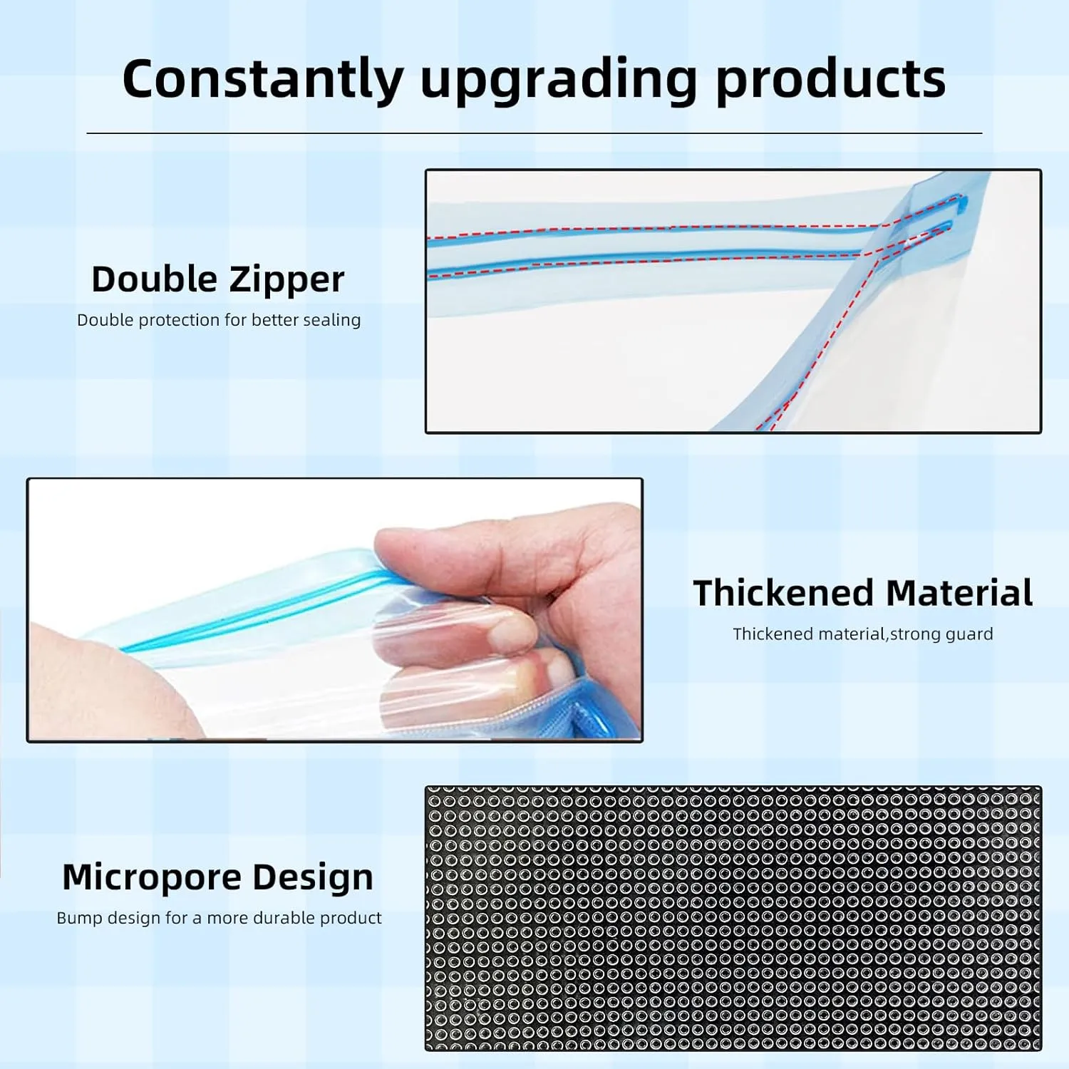 10 Pcs Filament Storage Bags Vacuum Sealed Kit with Electric Pump, 12.8"x14.8", 2Pcs Sealing Clip, 0.26mm Thick, Moisture/Dust Proof, Fit Most 0.25/0.5/1KG 3D Printer Filament