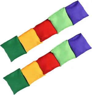 10pcs Bean Bag Toss Toys Boys and Girls Bean Bag Game Portable Durable Ideal for Activities