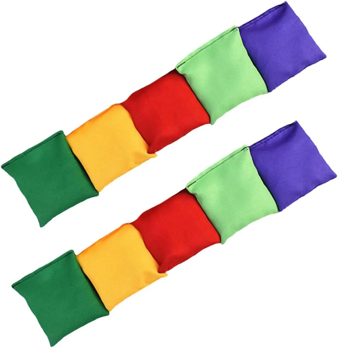10pcs Bean Bag Toss Toys Boys and Girls Bean Bag Game Portable Durable Ideal for Activities