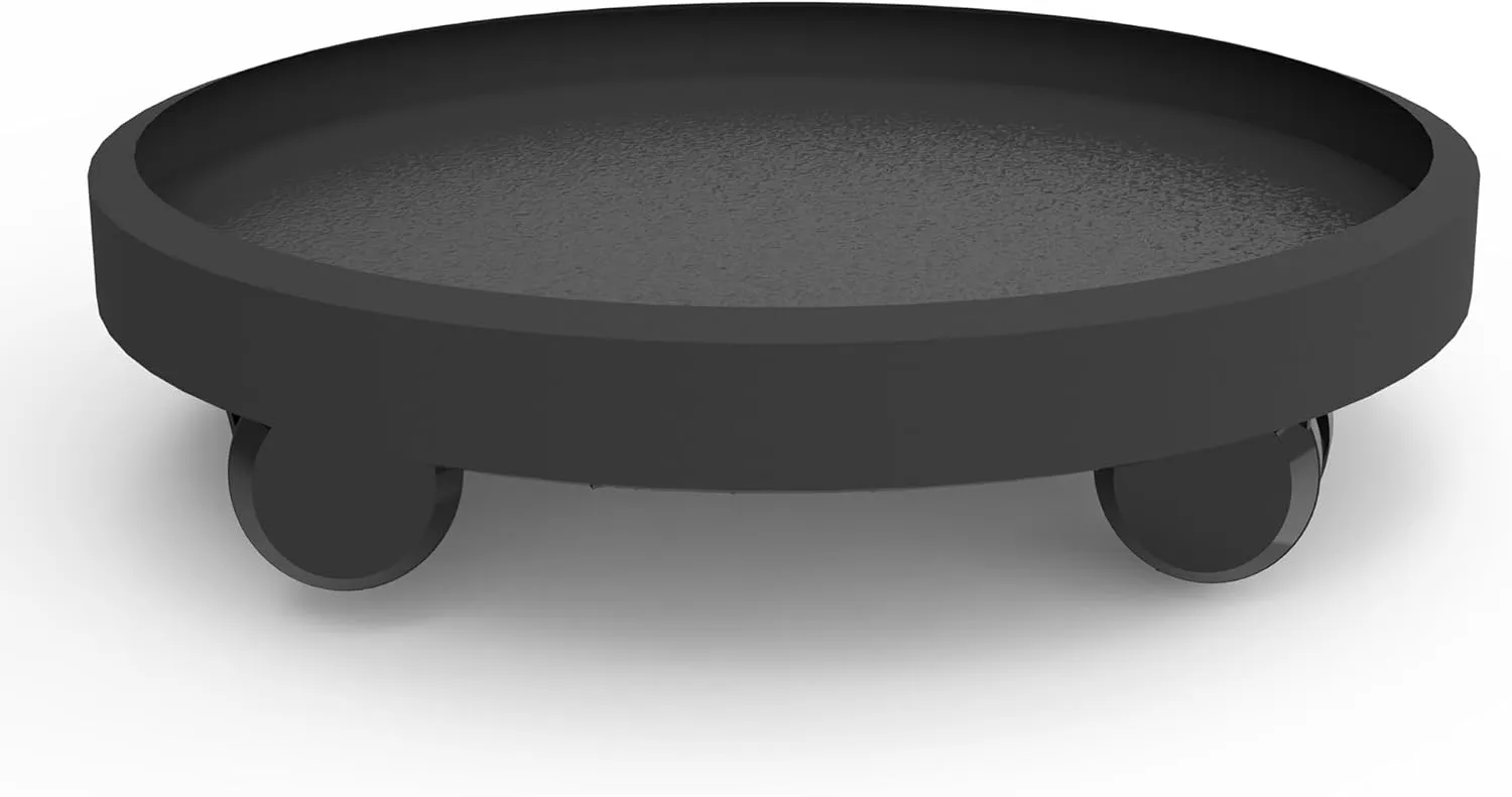 14 Inch Heavy Duty Plant Caddie with Wheels,Rolling Plant Stand Pot Trolley,Wheeled Planter Saucer Tray,Potted Flower Mover Dolly with Casters Round Coaster for Indoor Outdoor