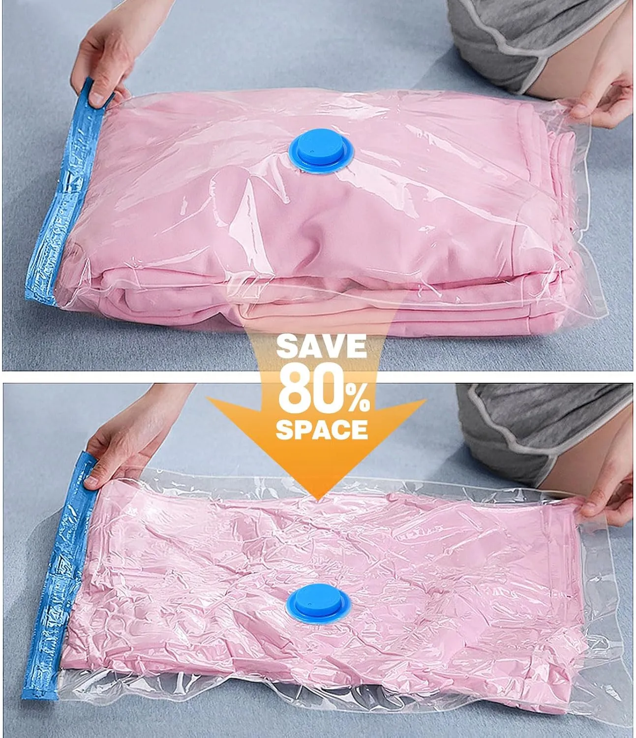 16 Pack Travel Vacuum Storage Bags With Electric Pump, Vacuum Seal Bags for Clothing, Vacuum Sealer Bags for Luggage, Travel Essentials