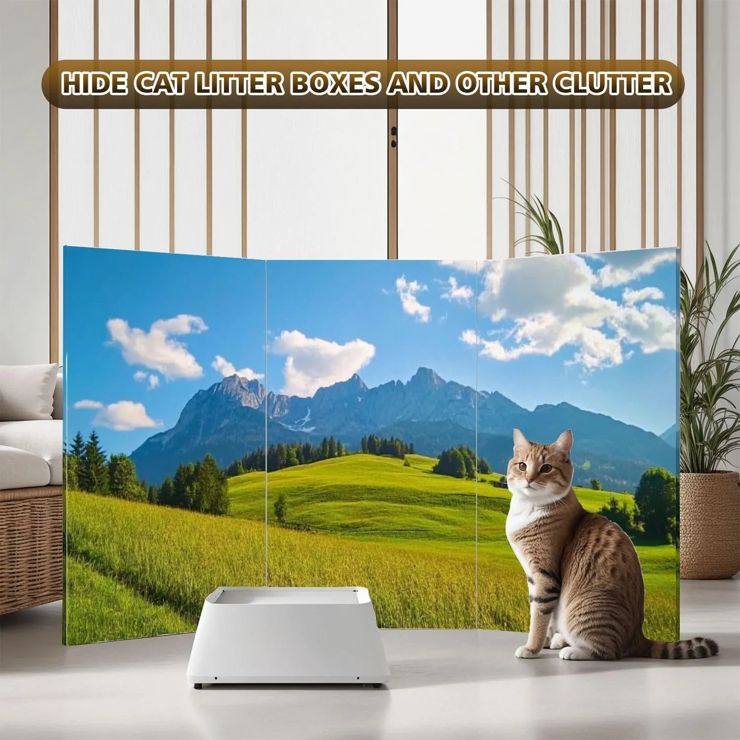 2 Ft Room Divider Screen Idyllic Alpine Scenery Farmhouse Front Wilder Austria Portable Short Canvas Folding Screen 3 Panel Freestanding Separator Privacy Partition Indoor Home Office