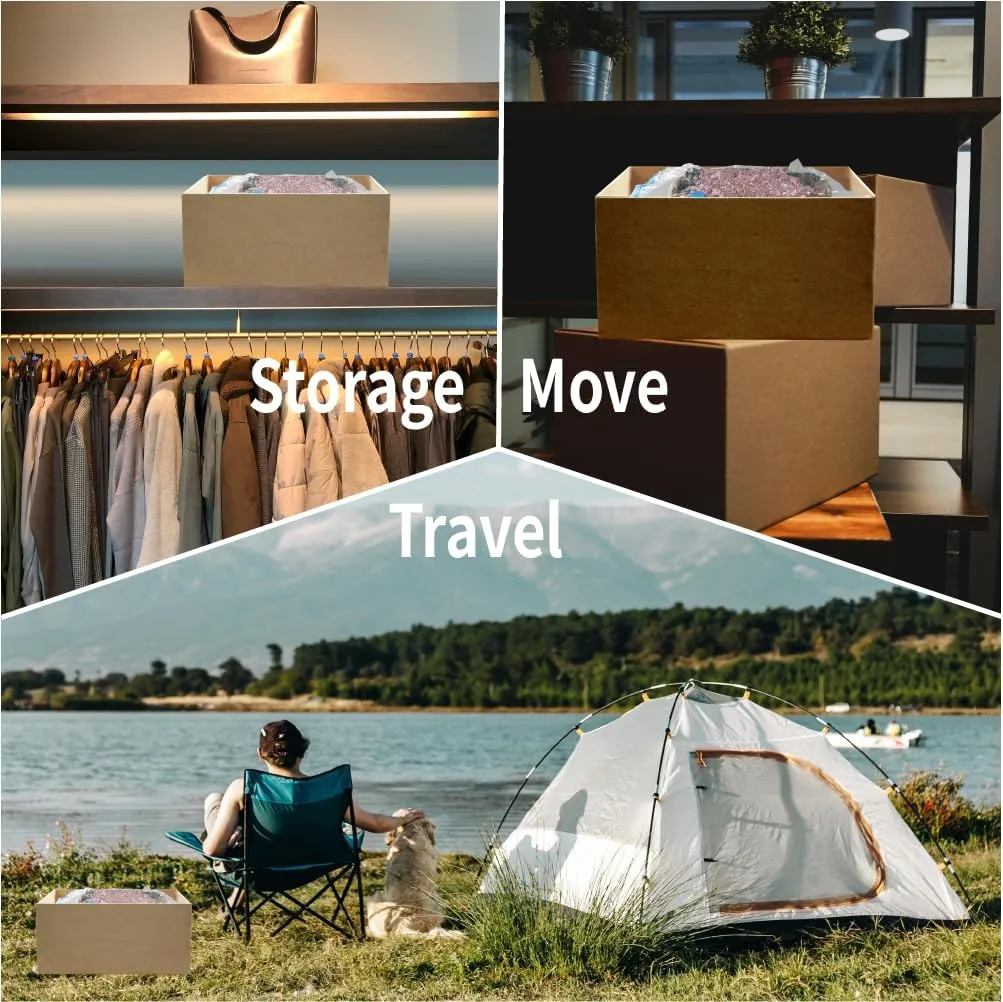 20 Pack Space Saver Vacuum Storage Bags for Clothing Travel, Vacuum Seal Compression Bags for Clothes, Packing, Luggage, Blankets, Comforters and Pillows, Electric Pump Included