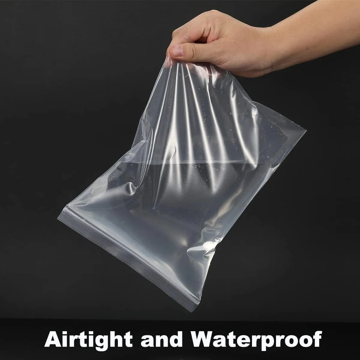 20 PCS 13" x 15" Thick 4 Mil Large Clear Zip Poly Lock Plastic Bags Seal Reclosable Zip Bag Heavy-Duty Clothing T-Shirt Toys Snacks Zipper Bags