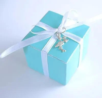 20 Silver Stork Bundle Baby Shower Charms Favors Bag Decoration Jewelry Charm
