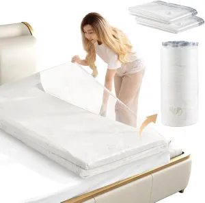 2pcs Mattress Vacuum Bag,240x120cm Space Saver Vacuum Storage Bags,Oversized Vacuum Bags,Twin Mattress Vacuum Bag King, Mattress Bag Vacuum Sealer Bag for Memory Foam Mattress Moving Shipping Storage