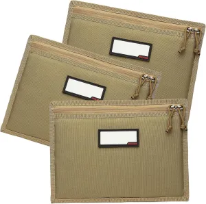 3-Pack Handgun Case,Soft Pistol Rug Case Tactical Handgun Storage Pouch with for Hunting Shooting Range Sports 4 of ID Patches Included