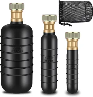 3 Pcs Drain Bladder Kit, Anglecai Drain Cleaning Bladders Fits 1 to 6 Inch Drain Pipe, Unclogs Drain Stubborn Blockage for Main Drain, Sewer Line, Bathroom Sink, Swimming Pool Drain with Storage Bag
