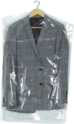 30 Pack Clear Plastic Clothes Covers 35.4inch Dry Cleaning Hanging Dust Proof Garment Bags for Home Storage Clothing Stores & Dry Cleaners.