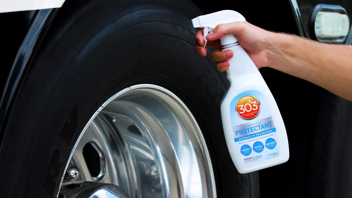 303 Products Aerospace Protectant Spray, UV Protection, Repels Dust, Dirt, & Staining, Matte Finish, Restores Like-New Appearance, Outdoor Cleaning Supplies 32 Fl. Oz.