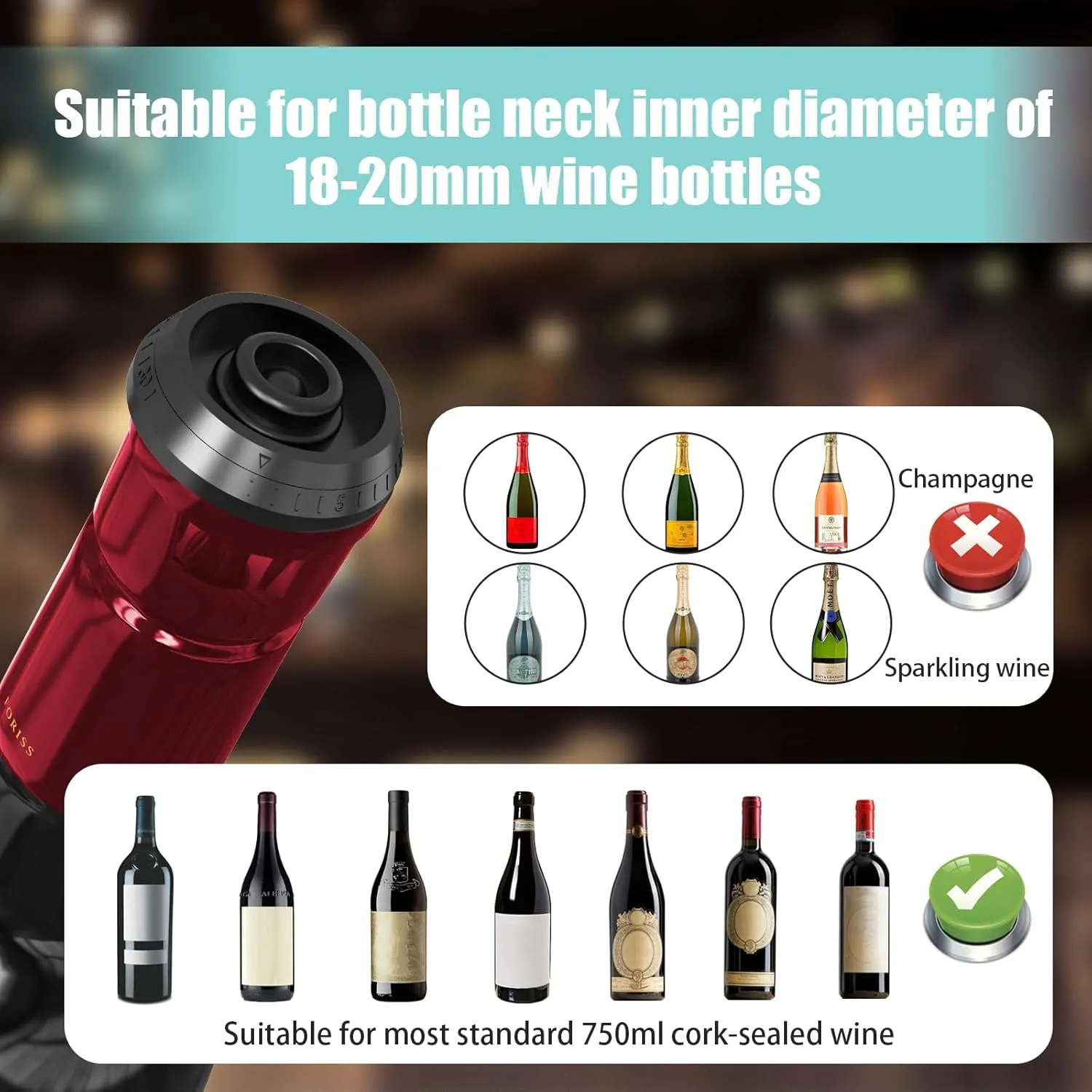 31 PCS Electric Vacuum Sealer, Sous Vide Bags, Portable Mini Vacuum Sealer with 20Pcs Reusable Food Saver Sealer Bags, 4 Sealing Clip, 2 Clips for Sous Vide Cooking, 2 vacuum wine stoppers