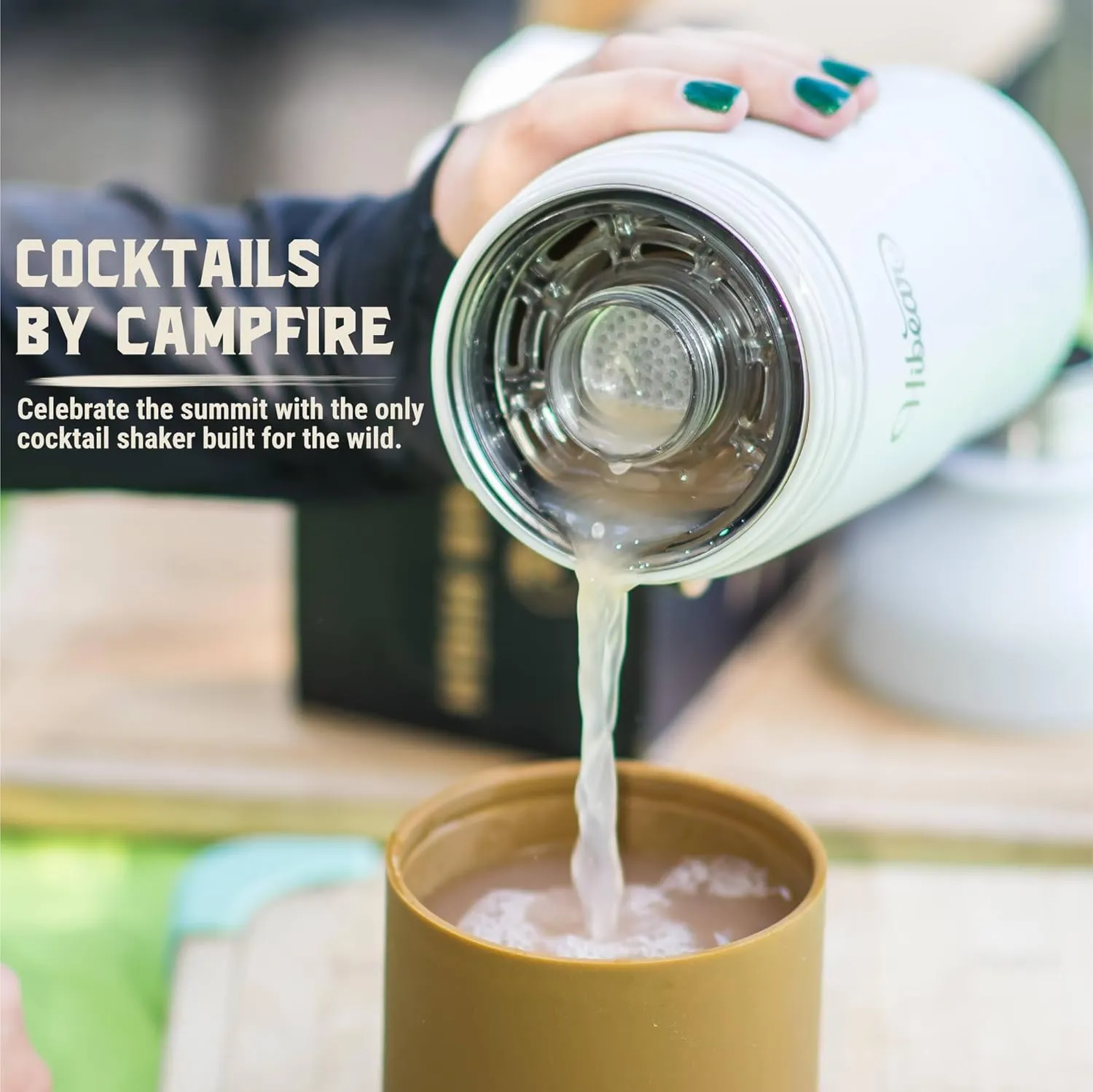 32oz All-Day Adventure Flask - As Seen on Shark Tank - The Insulated Multi-Tool of Beverage Bottles - Craft Pourover, Cold Brew, Tea, Water Infusion, Wine Decanting, Hydration.