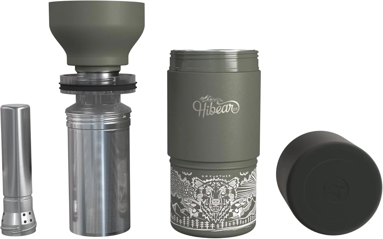 32oz All-Day Adventure Flask - As Seen on Shark Tank - The Insulated Multi-Tool of Beverage Bottles - Craft Pourover, Cold Brew, Tea, Water Infusion, Wine Decanting, Hydration.