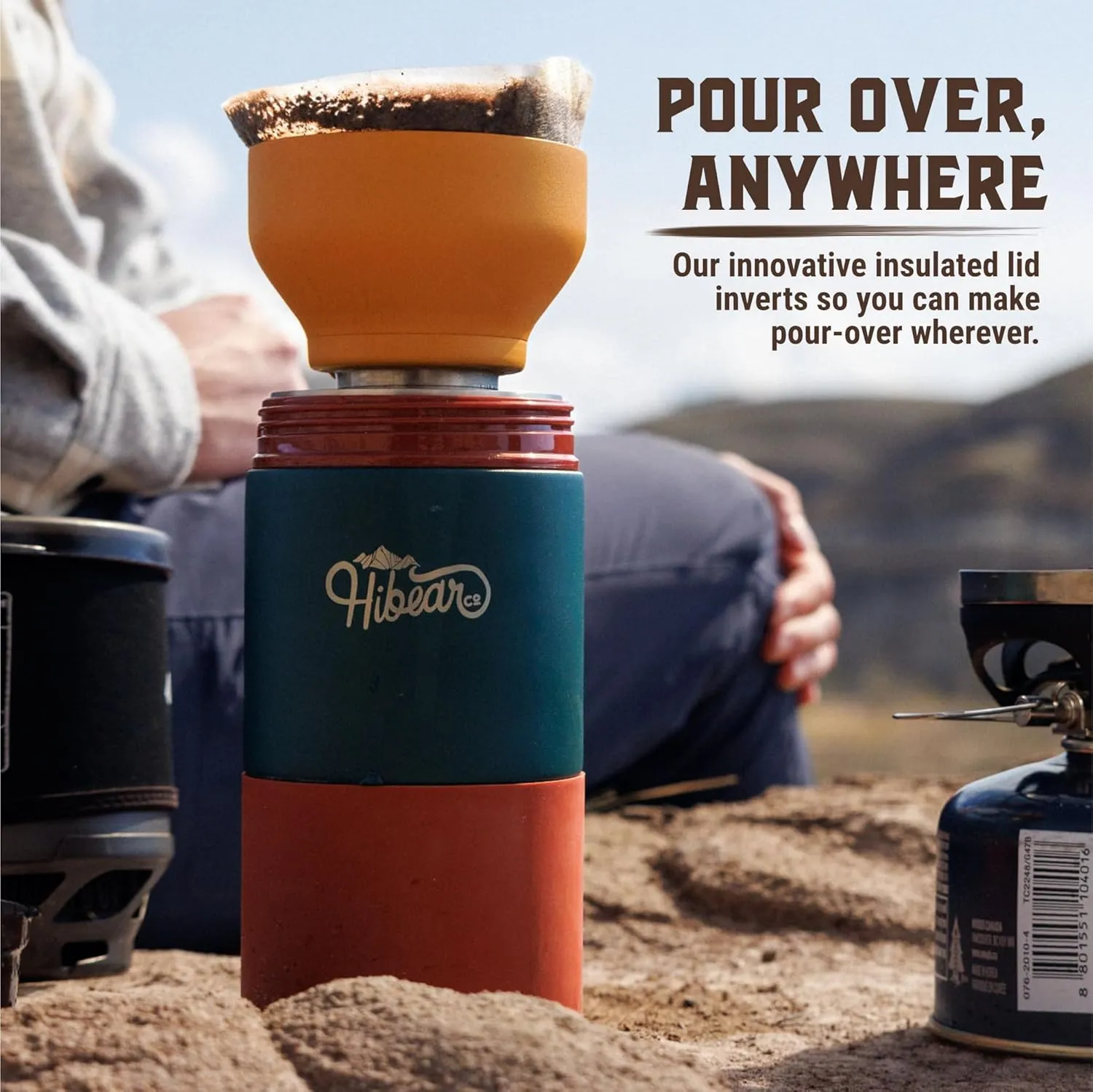 32oz All-Day Adventure Flask - As Seen on Shark Tank - The Insulated Multi-Tool of Beverage Bottles - Craft Pourover, Cold Brew, Tea, Water Infusion, Wine Decanting, Hydration.