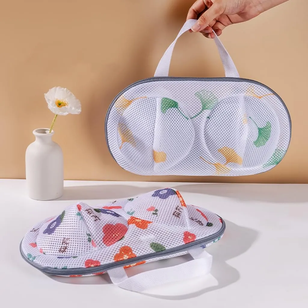 4 PCS Large Bra Washing Bags for Laundry, Lingerie Bag Underwear Brassiere Washing Bags with Zipper for Women Laundry Storage (WHITE4)