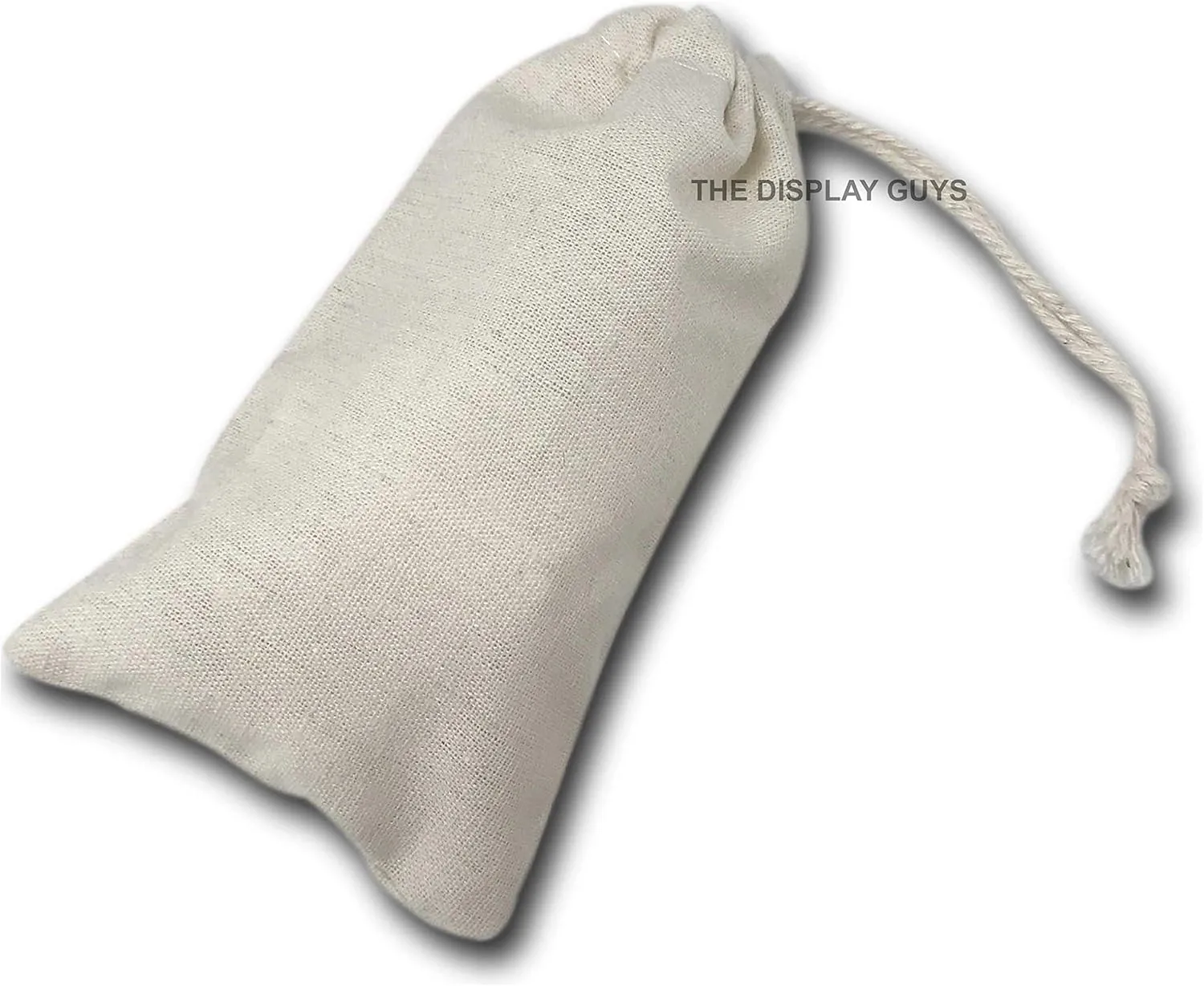 48-Pack Reusable 3x5 Cotton Canvas Muslin Bags w. Drawstring - Multi-Purpose - Gifts, Party Favors, Spices