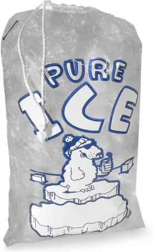 (500 Count) 10 lb Ice Bags with Drawstring, 12" x 18" Heavy-Duty Plastic Ice Bags 10 lb Ice Capacity, Bulk Quantity, Ideal for Parties, Events, and Convenience Stores - By Interplas