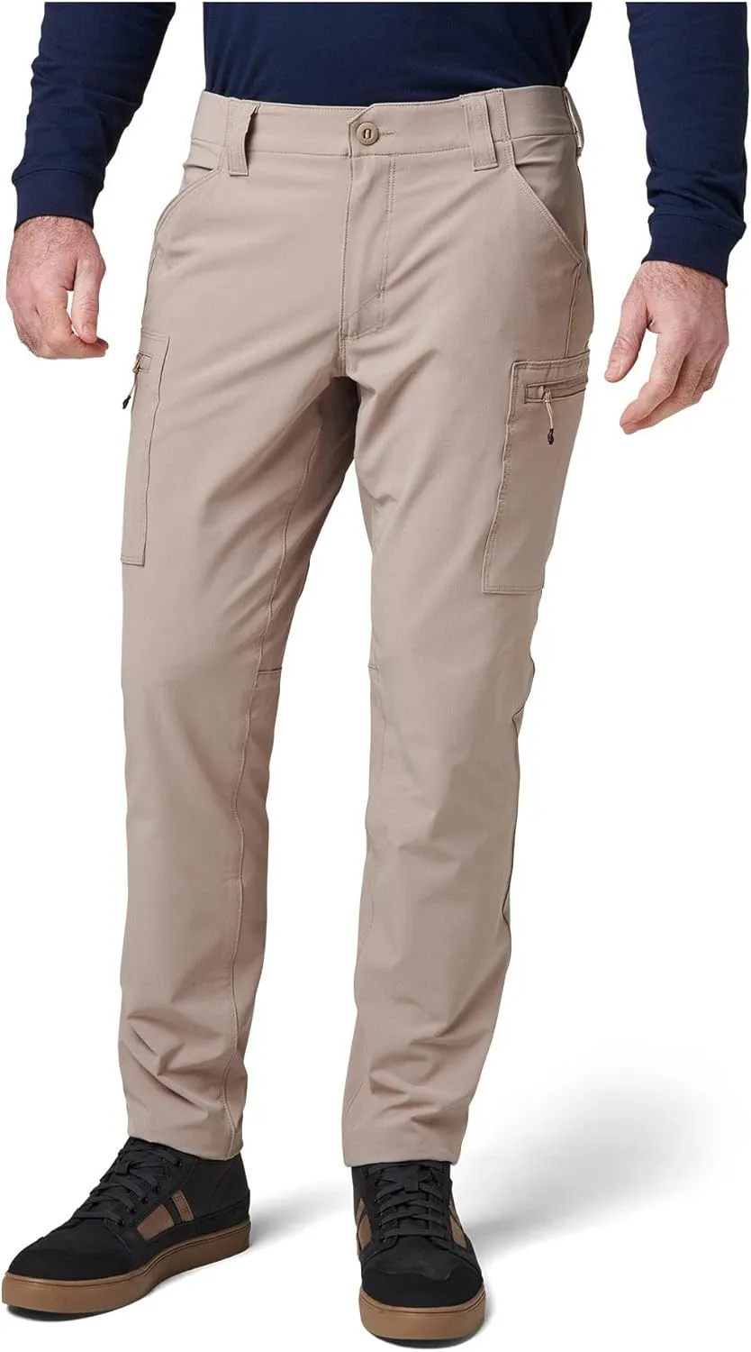 5.11 Tactical Men's Trail Pants - Slim-Fit Durable Mens Hiking Pant with 8 Cargo Pockets, Water-Repellent Fabric, Style 74556