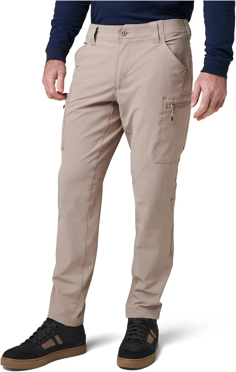 5.11 Tactical Men's Trail Pants - Slim-Fit Durable Mens Hiking Pant with 8 Cargo Pockets, Water-Repellent Fabric, Style 74556