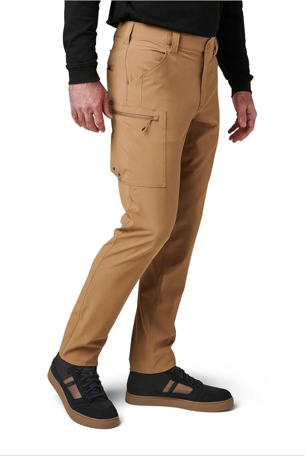 5.11 Tactical Men's Trail Pants - Slim-Fit Durable Mens Hiking Pant with 8 Cargo Pockets, Water-Repellent Fabric, Style 74556