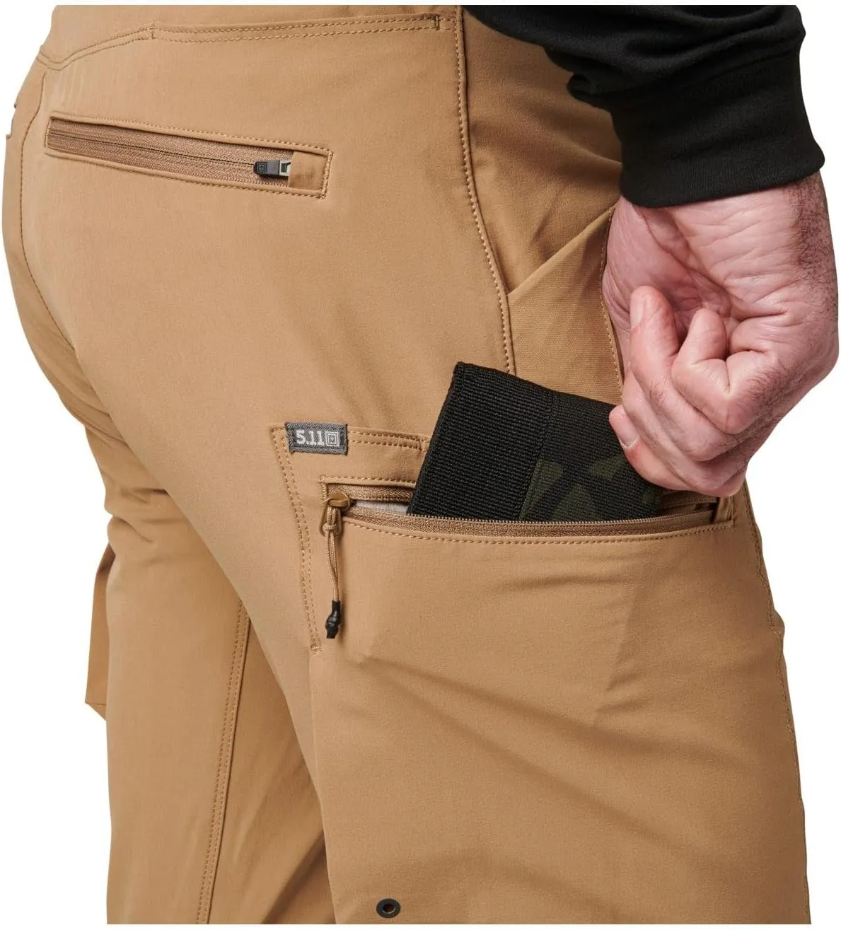 5.11 Tactical Men's Trail Pants - Slim-Fit Durable Mens Hiking Pant with 8 Cargo Pockets, Water-Repellent Fabric, Style 74556