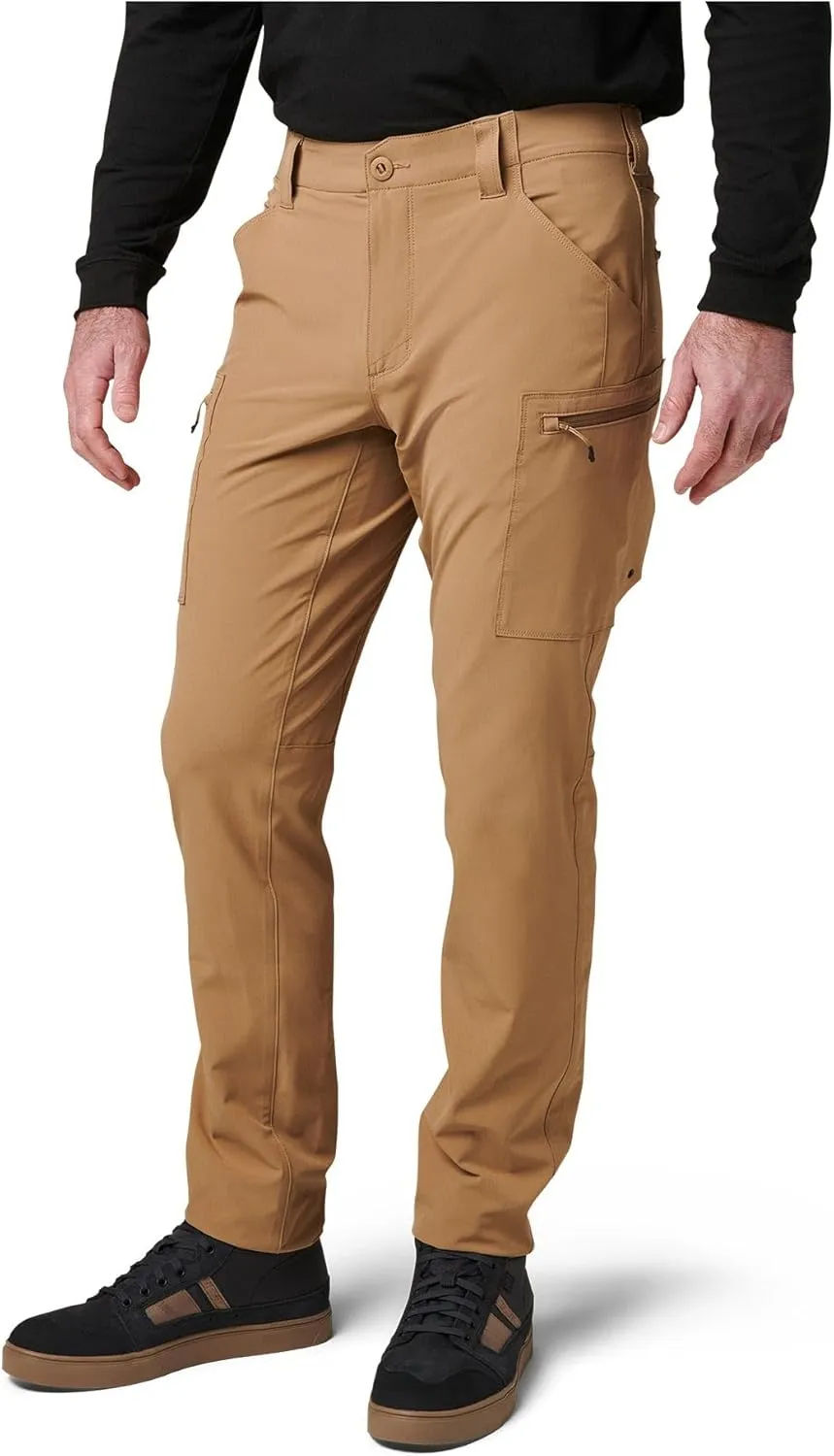 5.11 Tactical Men's Trail Pants - Slim-Fit Durable Mens Hiking Pant with 8 Cargo Pockets, Water-Repellent Fabric, Style 74556