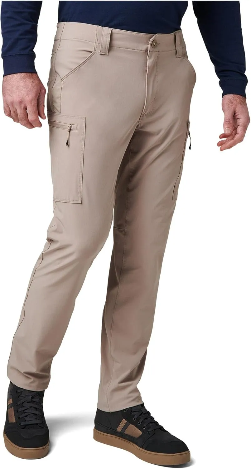 5.11 Tactical Men's Trail Pants - Slim-Fit Durable Mens Hiking Pant with 8 Cargo Pockets, Water-Repellent Fabric, Style 74556