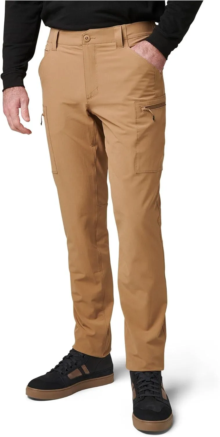 5.11 Tactical Men's Trail Pants - Slim-Fit Durable Mens Hiking Pant with 8 Cargo Pockets, Water-Repellent Fabric, Style 74556