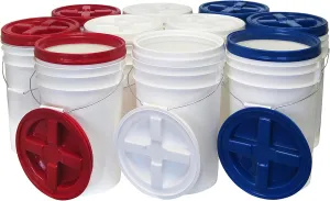 6 Gallon Pail Kit with Gamma Seal Lids, 10-pack