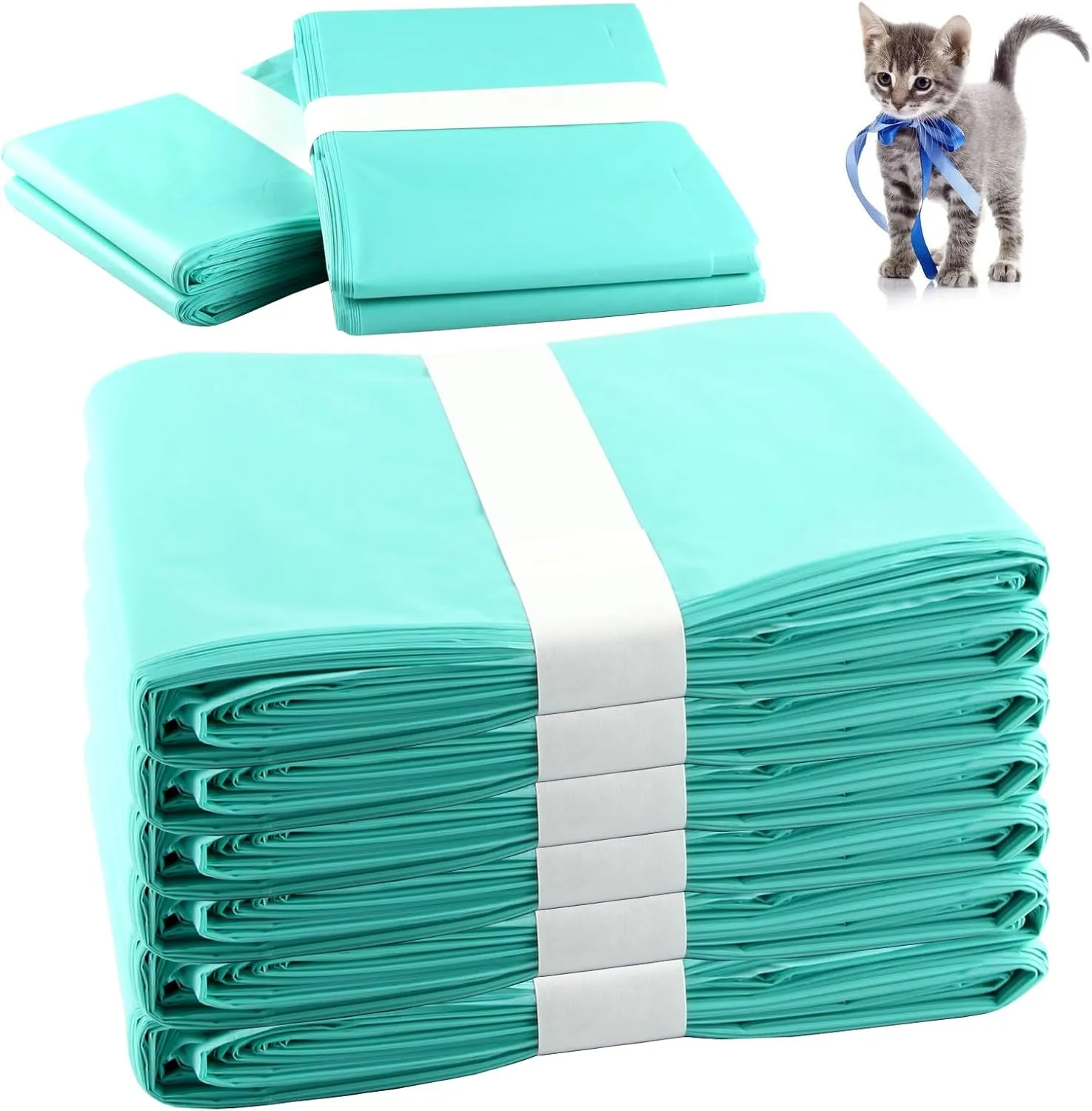 8-Pack Cat Litter Pail Liner Refills Bags Compatible with Litter Champ Litter Pail