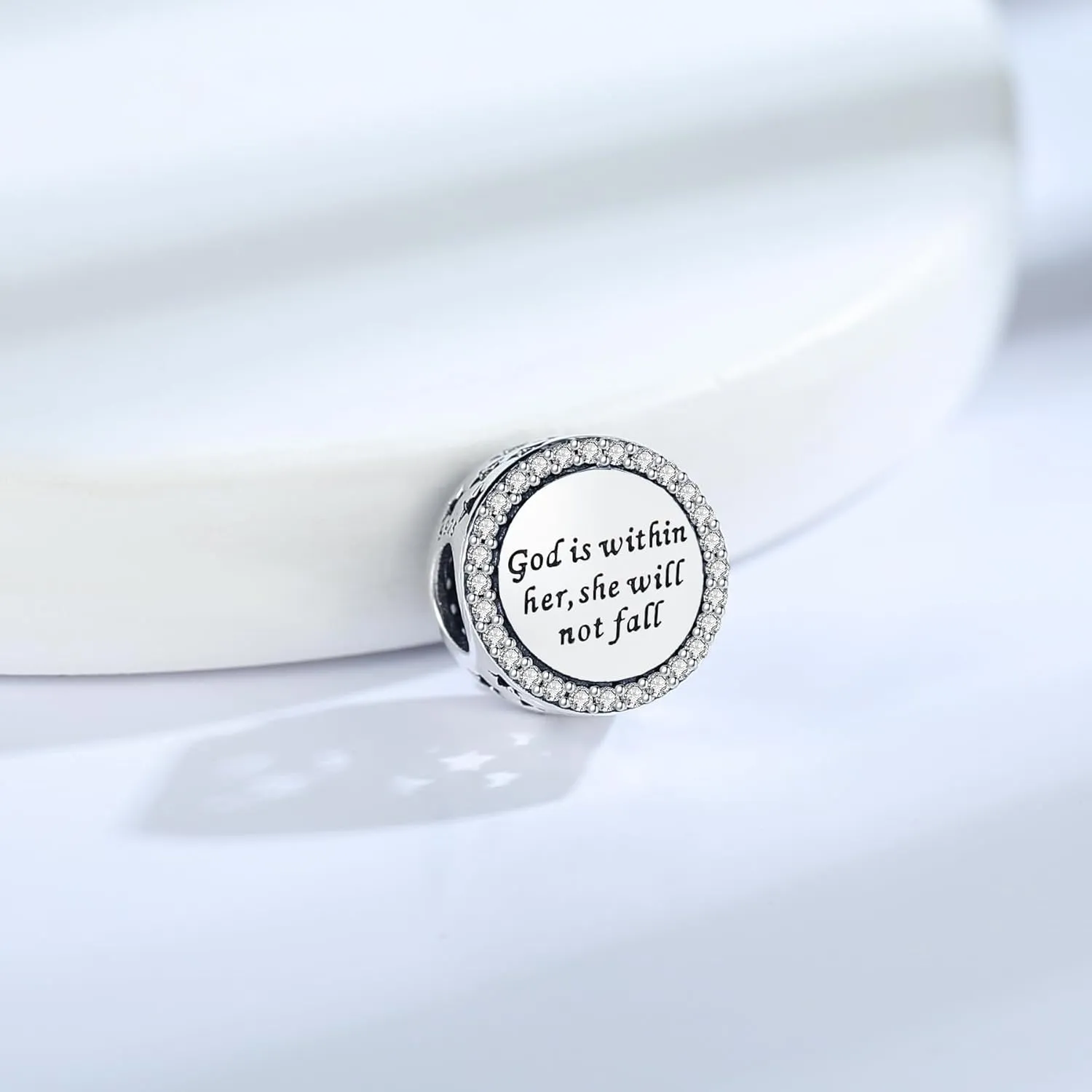925 Sterling Silver Charms Fit Pandora Charms Bracelet God Has You In His Arms I Have You In My Heart Fit Wife Mother's Day Christmas Birthday Gift