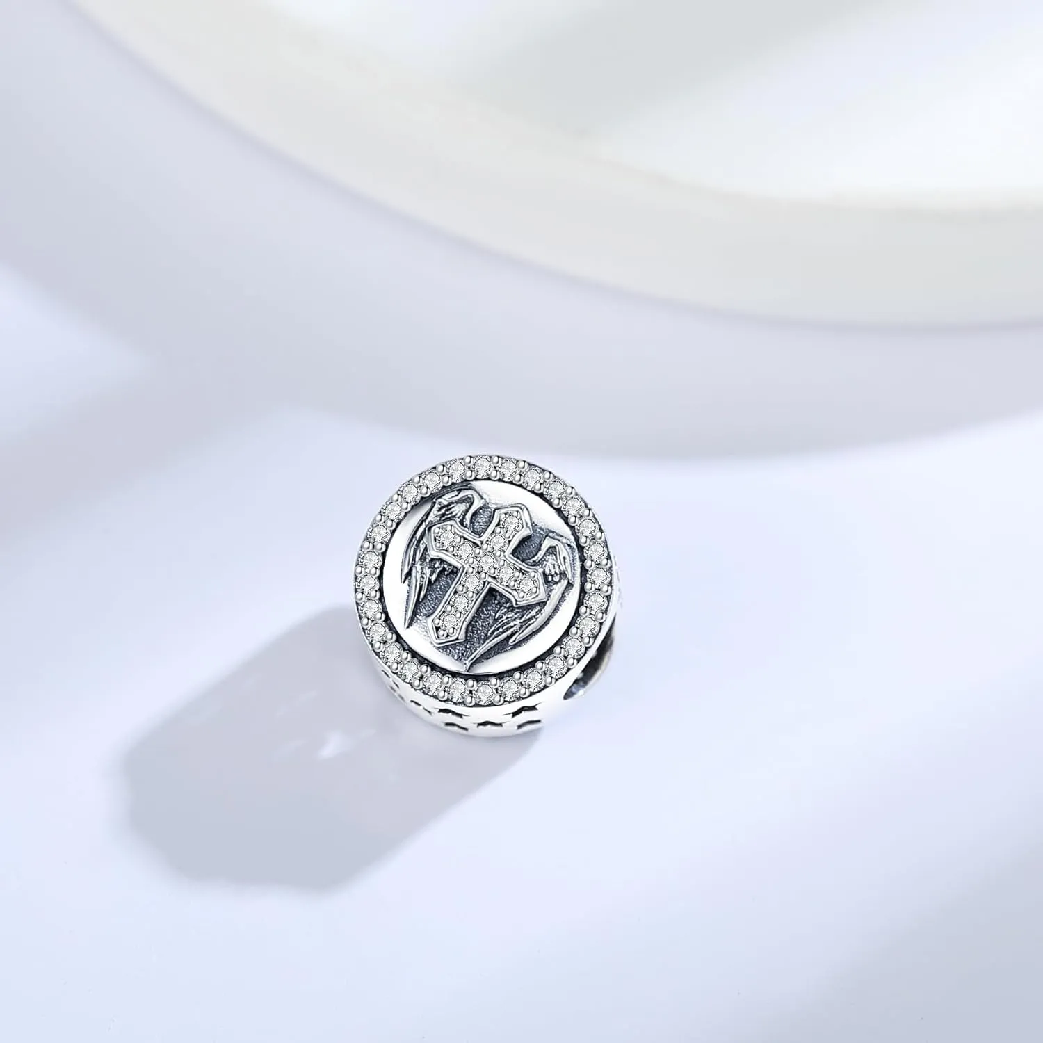 925 Sterling Silver Charms Fit Pandora Charms Bracelet God Has You In His Arms I Have You In My Heart Fit Wife Mother's Day Christmas Birthday Gift
