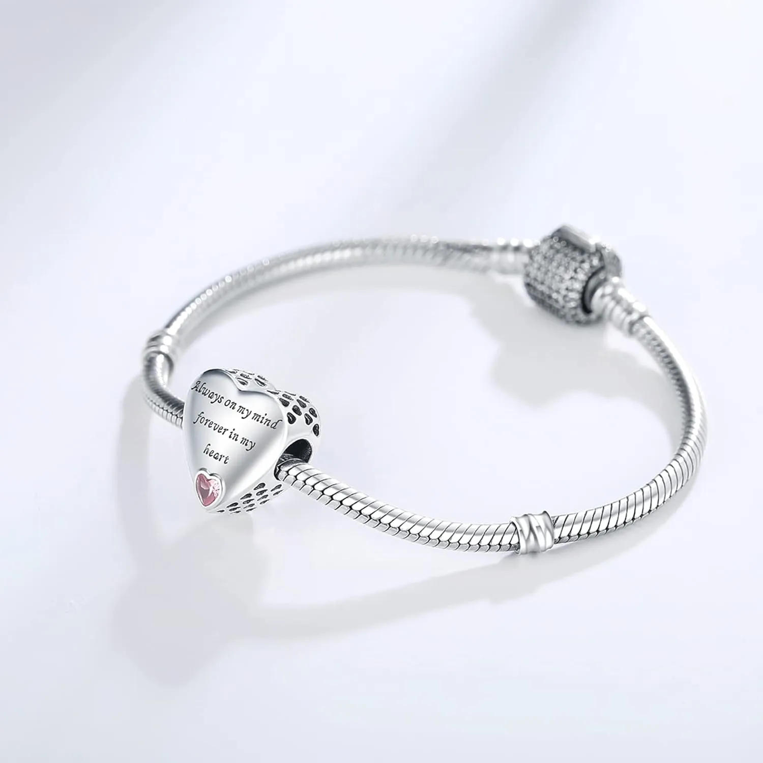 925 Sterling Silver Charms Fit Pandora Charms Bracelet I Love You to Infinity and Beyond Fit Wife Mother's Day Christmas Birthday Gift
