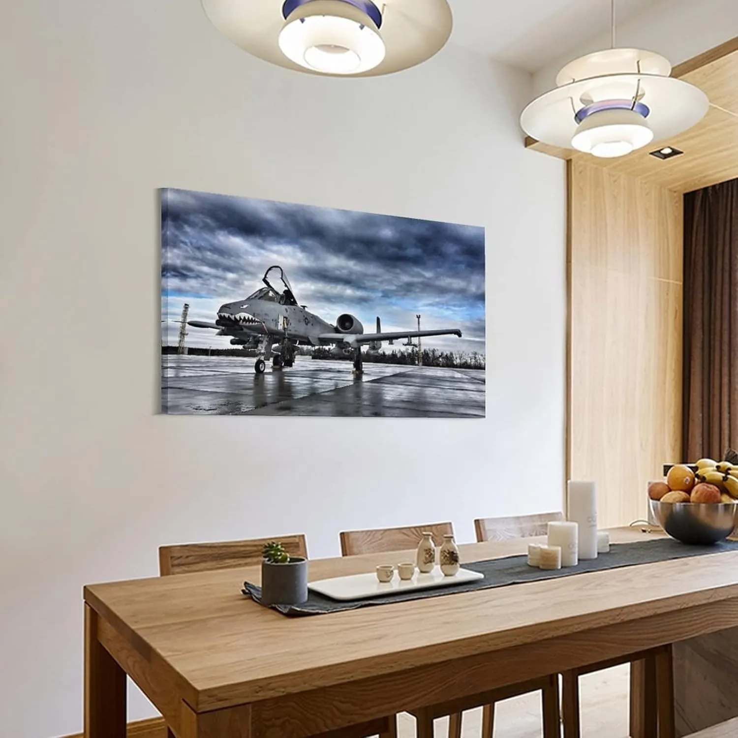A-10 Thunderbolt II Warthog Canvas Poster, World War II （WW2） attack Aircraft Wall Art (30) Poster Decorative Painting Canvas Wall Art Living Room Posters Bedroom Painting 12x18inch(30x45cm)