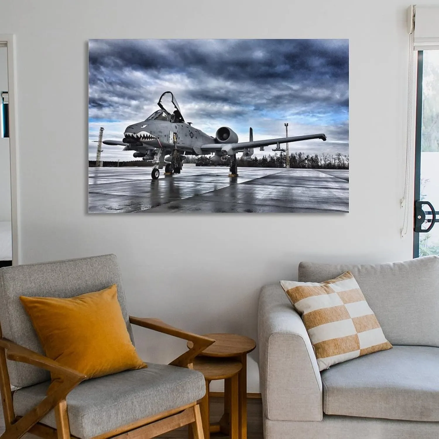 A-10 Thunderbolt II Warthog Canvas Poster, World War II （WW2） attack Aircraft Wall Art (30) Poster Decorative Painting Canvas Wall Art Living Room Posters Bedroom Painting 12x18inch(30x45cm)