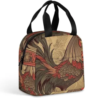 A Gym Artifact, The Canvas Old Rooster Illustration Printed Yoga Storage Bag Is Durable, Wear-resistant And Does Not Strangle Shoulders. It Is Suitable for Both Men And Women