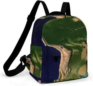 A Gym Artifact, The Canvas South America Satellite Image Printed Yoga Storage Bag Is Durable, Wear-resistant And Does Not Strangle Shoulders. It Is Suitable for Both Men And Women