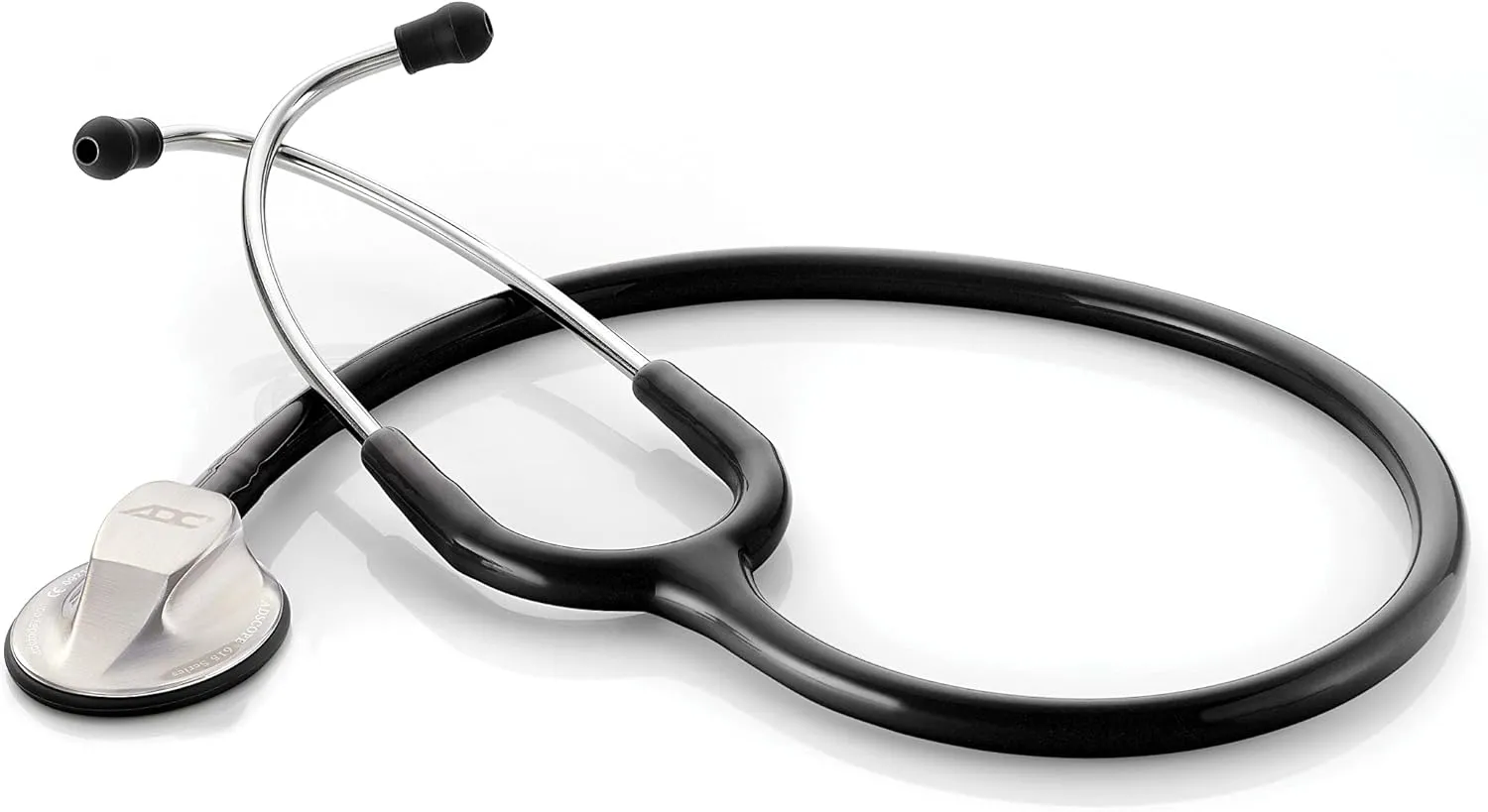 ADC 615BK Adscope Model 615 Platinum Sculpted Clinician Stethoscope with Tunable AFD Technology, Black