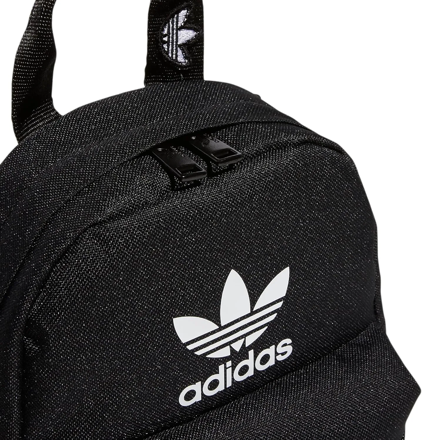adidas Originals Trefoil 2.0 Mini Backpack Small Travel Bag, Black/White, One Size