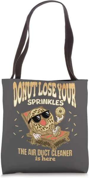 Air Duct Cleaner Funny Donut Quote Cleaning Tote Bag