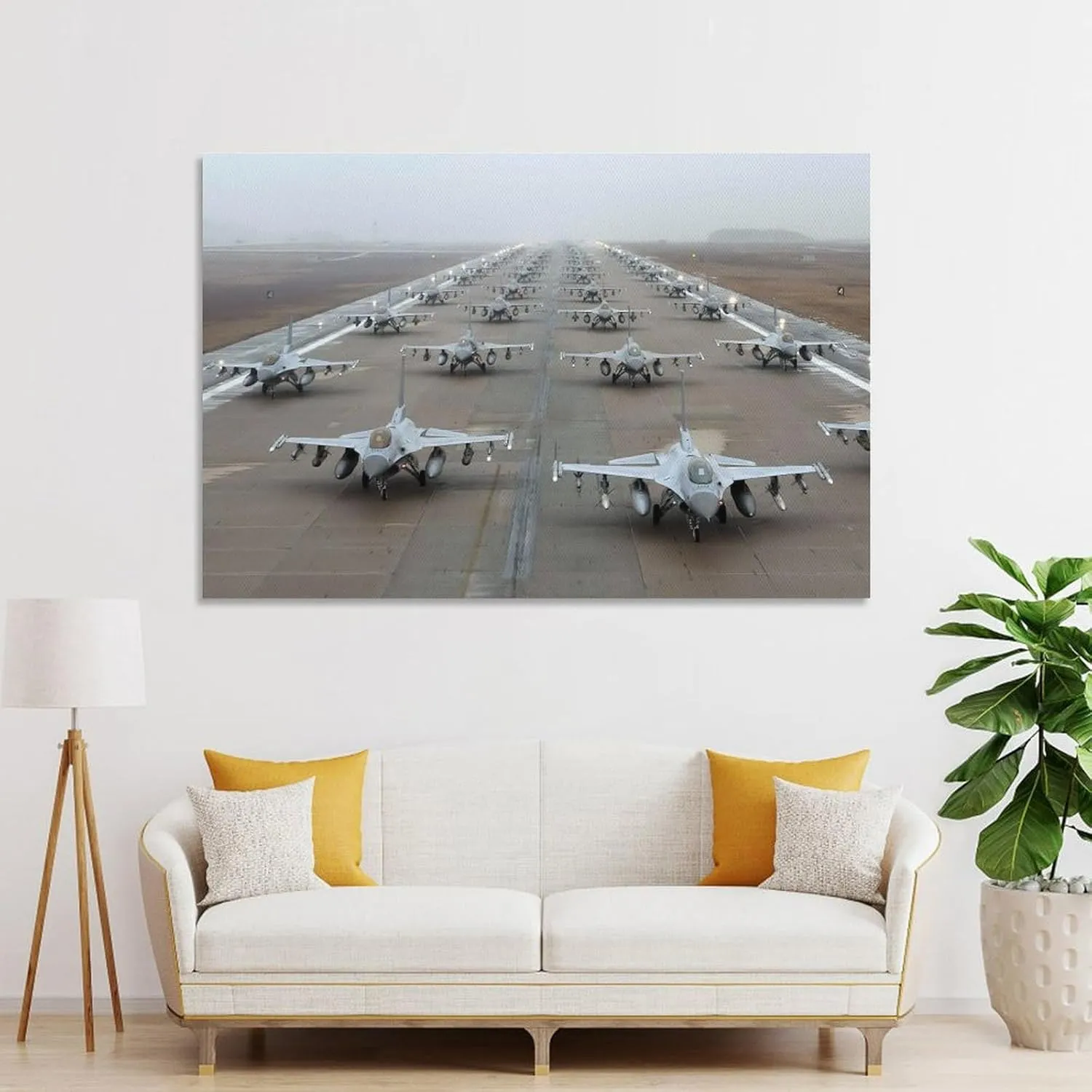 Aircraft Airplane General Dynamics F 16 Fighting Falcon Military Jet Fighters Airplane Prints Painting Nordic Decoration Living Room Home Decor 16x24inch(40x60cm)