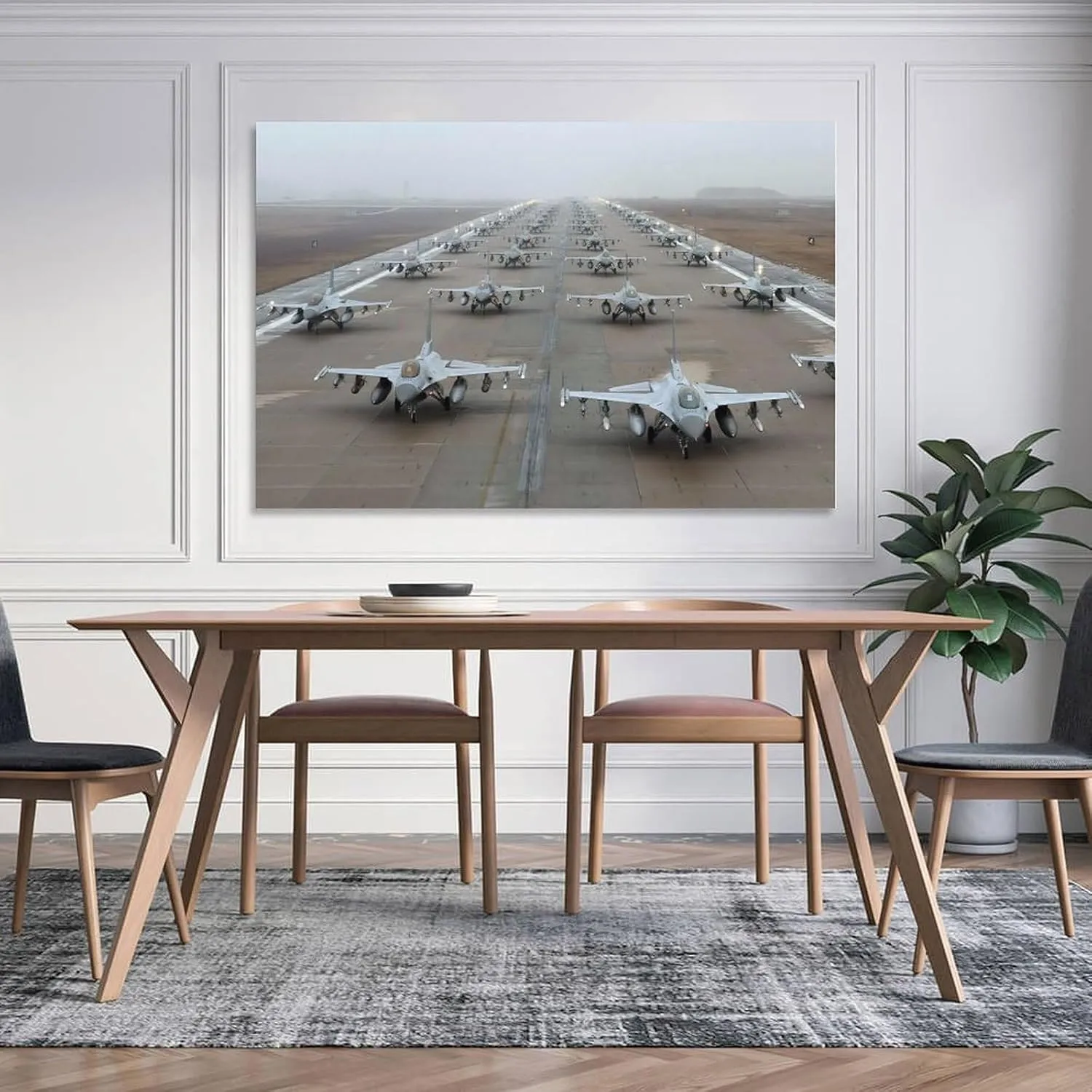 Aircraft Airplane General Dynamics F 16 Fighting Falcon Military Jet Fighters Airplane Prints Painting Nordic Decoration Living Room Home Decor 16x24inch(40x60cm)