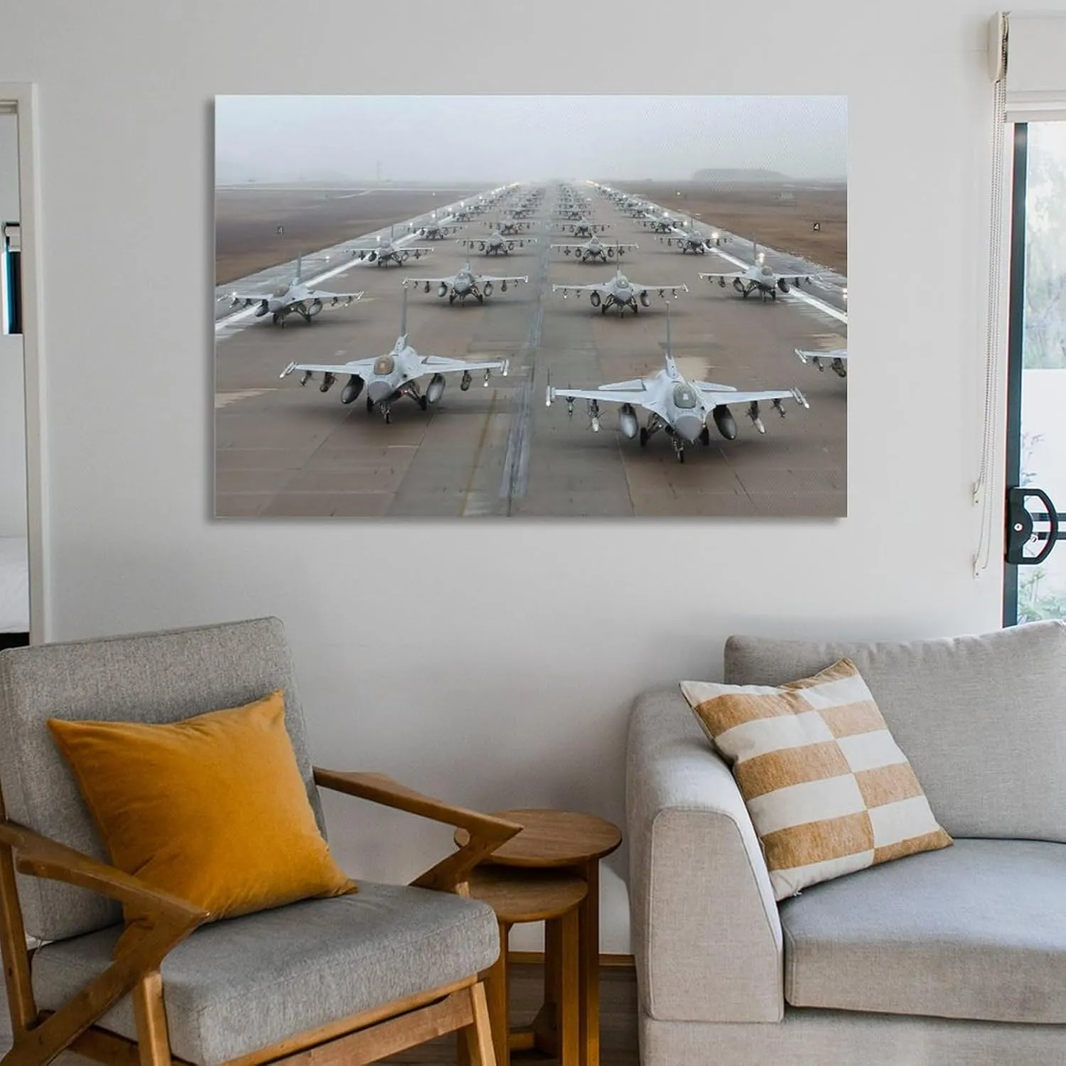 Aircraft Airplane General Dynamics F 16 Fighting Falcon Military Jet Fighters Airplane Prints Painting Nordic Decoration Living Room Home Decor 16x24inch(40x60cm)