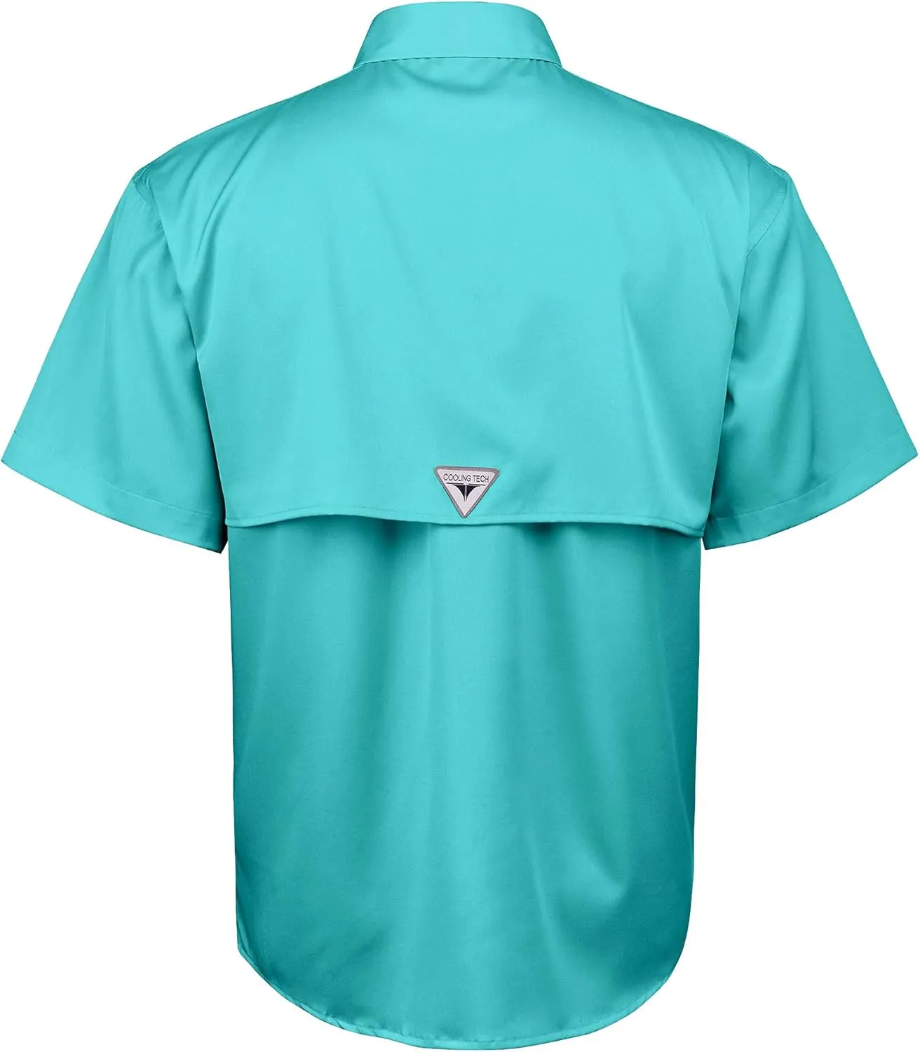Alimens & Gentle Short Sleeve Fishing Shirt Wicking Fabric Sun Protection Casual Button Down Shirts