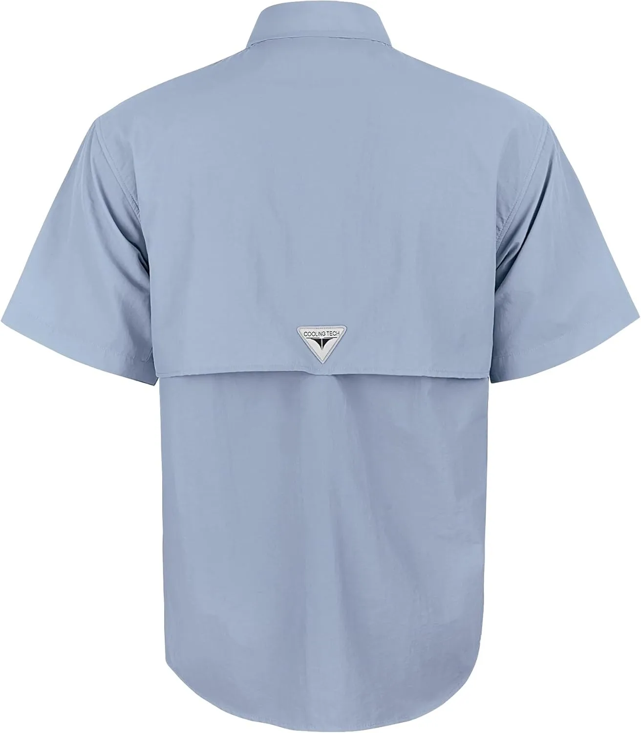 Alimens & Gentle Short Sleeve Fishing Shirt Wicking Fabric Sun Protection Casual Button Down Shirts