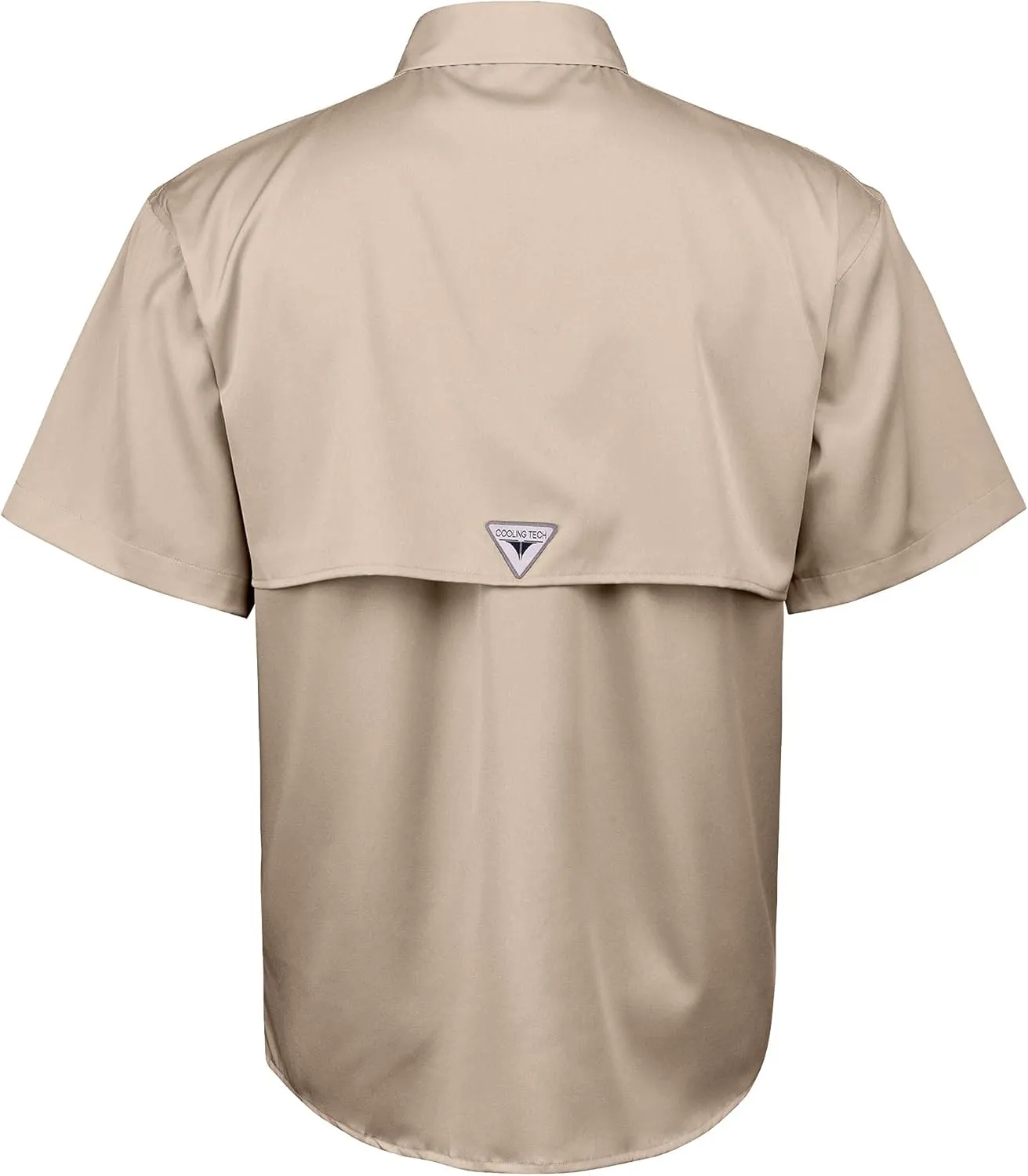 Alimens & Gentle Short Sleeve Fishing Shirt Wicking Fabric Sun Protection Casual Button Down Shirts