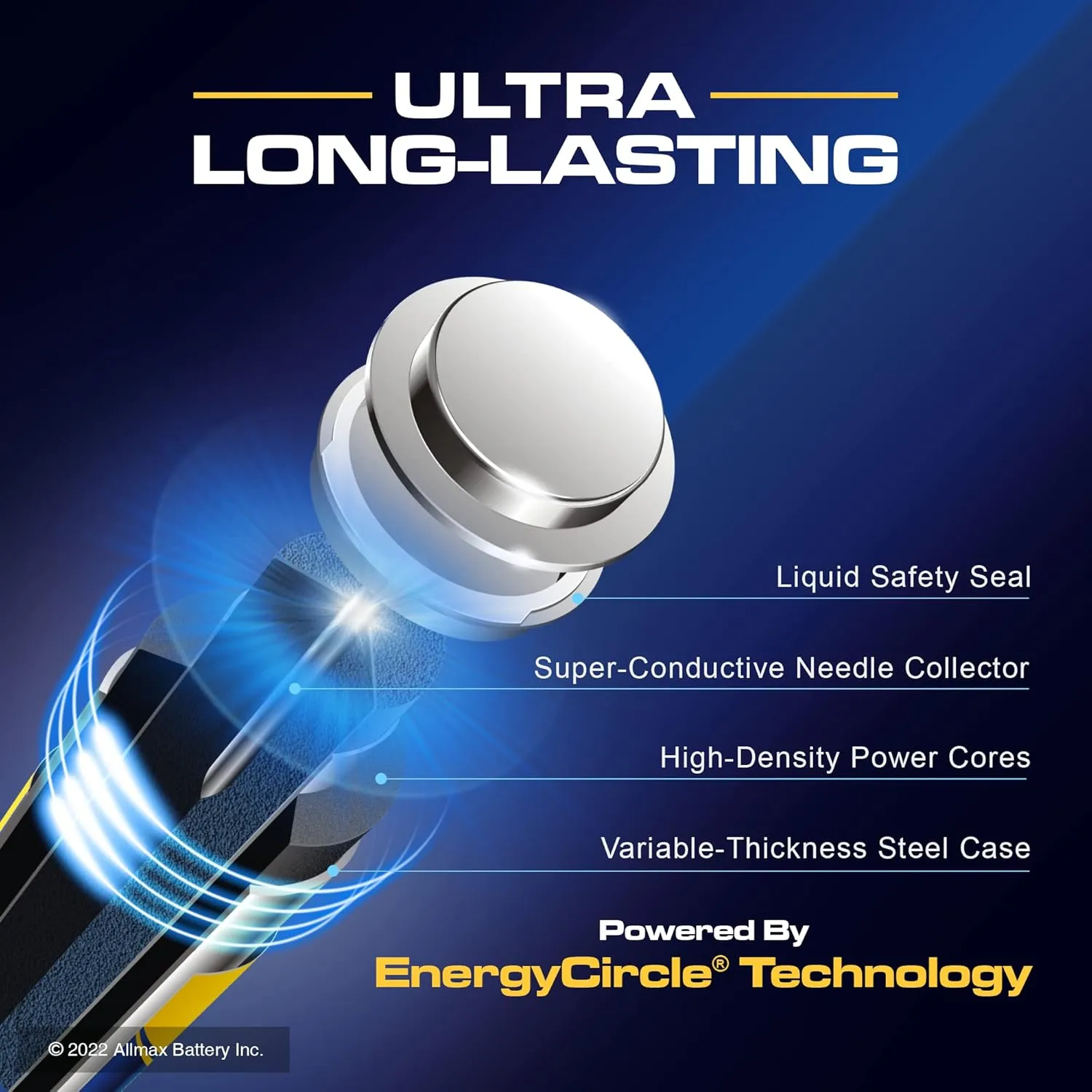 Allmax AA Maximum Power Alkaline Double A Batteries (100 Count) – Ultra Long-Lasting, Leakproof Design, 10-Year Shelf Life, Maximum Performance (1.5V)