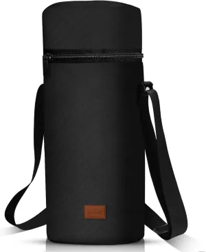 Aosbos Insulated Wine Bag - Leakproof Bottle Carrier with Padded Protection, Portable Cooler for Beach, Picnic, Travel
